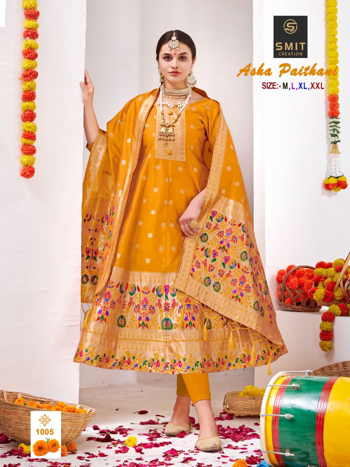 Paithani saree converred into long dress/ Paithani saree / Shivshahi Paithani  dress material - YouTube