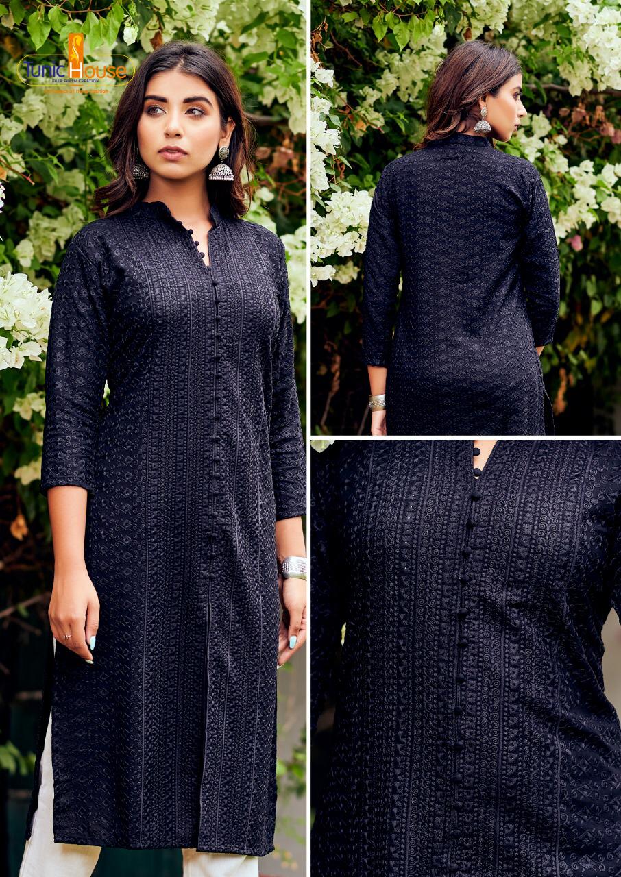 Buy Ada Hand Embroidered Black Cotton Lucknowi Chikankari Short Kurti  A911171 Online at Best Prices in India - JioMart.
